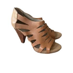 Franco Sarto Leather Heels Sandals Shoes Women’s 8